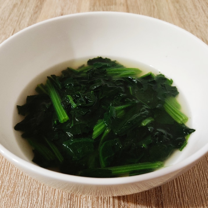 ダシダで簡単☆ほうれん草の韓国風スープ